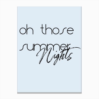 Summer Nights Canvas Print