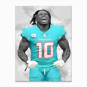 Tyreek Hill Miami Dolphins Canvas Print