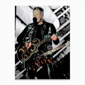 James Hetfield Metallichead band music 18 Canvas Print