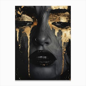 Gold Face 1 Canvas Print