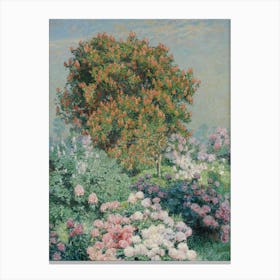 Claude Monet'S Garden 5 Canvas Print