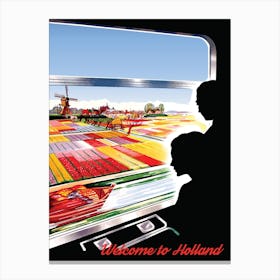 Holland, View From The Train Window Canvas Print