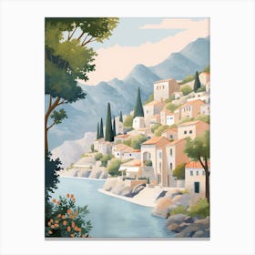 Kotor Montenegro 2 Illustration Canvas Print