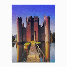 Uk, England, Sussex, Bodiam Castle Canvas Print