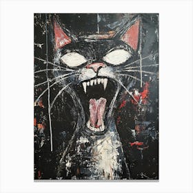 Fantastic Screaming Cat 1 Canvas Print