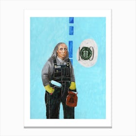 Opportunity In Overalls Canvas Print