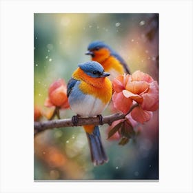 Birds On The Branch Canvas Print