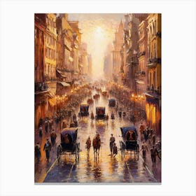 Nyc Street Scene Canvas Print