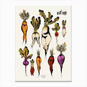 Sexy Root Vegetables  Canvas Print