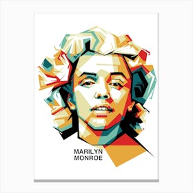 Marilyn Monroe Wpap Canvas Print