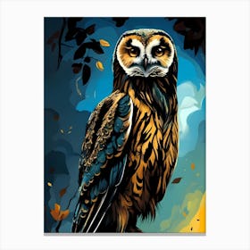 Owl Painting Canvas Print