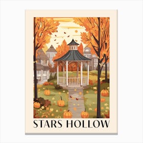 Stars Hollow Gilmore Girls Poster 2 Canvas Print