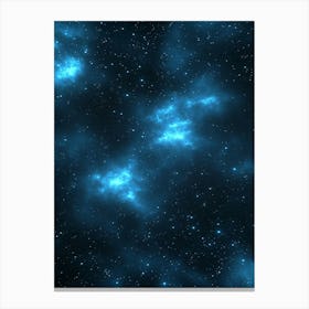 Blue Space Background Leinwandbilder