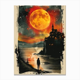 Full Moon In The Sky Canvas Print