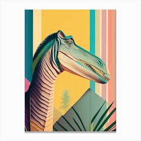 Baryonyx Pastel Dinosaur Canvas Print