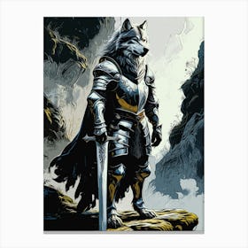 Wolf Knight Stampe su tela