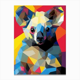 Koala Abstract Pop Art 2 Canvas Print