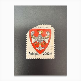 Poland Stamp 1 Canvas Print