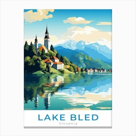 Slovenia Lake Bled Travel Canvas Print