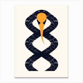 Snake Illustration Canvas Print