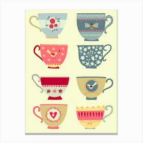 Teacups 1 Canvas Print
