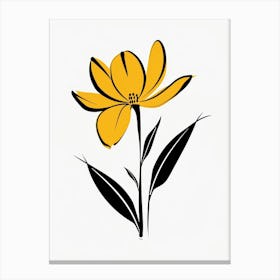 Yellow Flower 5 Canvas Print