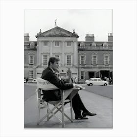 English Actor Roger George Moore At Woburn Abbey Where He Is Making The Film Crossplot Canvas Print