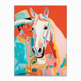Rainbow Cowboy Canvas Print