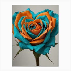 Heart Shaped Rose Canvas Print