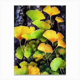 Ginkgo Leaves 1 flora nature Canvas Print