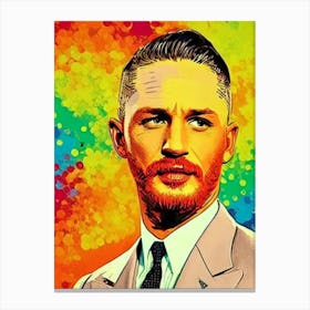 Tom Hardy Colourful Pop Movies Art Movies Canvas Print