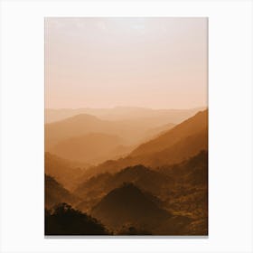 Sunset In The Mountains 1 Canvas Print