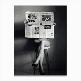 Reading Woman Canvas Print