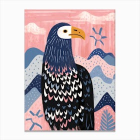 Playful Illustration Of Eagle For Kids Room 4 Canvas Print