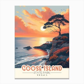 Explore the Coastal Beauty: Goose Island State Park Poster Canvas Print