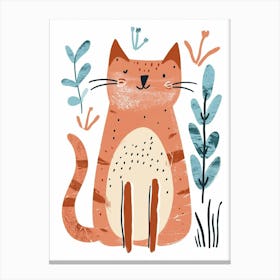 Cheetoh Cat Clipart Illustration 2 Canvas Print