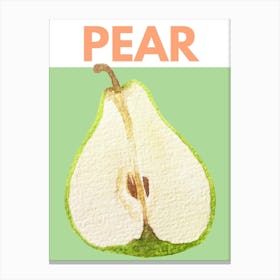 Pear Kitchen Illustration Canvas Print