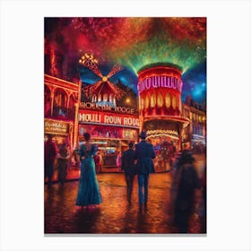 Paris At Night Canvas Print