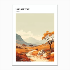 Lycian Way Turkey 2 Hiking Trail Landscape Poster Canvas Print