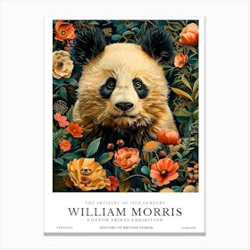 William Morris Exhibition Animals Series 18 Canvas Print