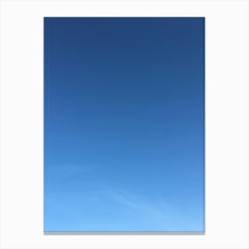 Blue Sky With Clouds 3 Canvas Print