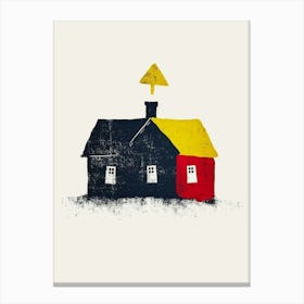 House On A Hill 5 Canvas Print