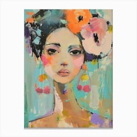 Flower Girl Canvas Print