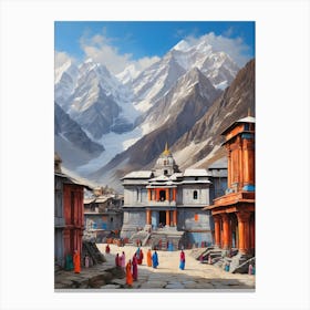 Kheerganga Temple Canvas Print