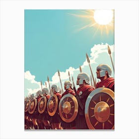 Spartan Warriors Canvas Print