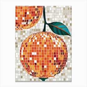 Mosaic Oranges 3 Canvas Print