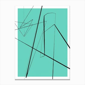 Angular Lines No 3 Canvas Print