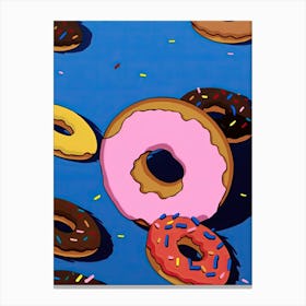 Classic Donuts Illustration 1 Canvas Print