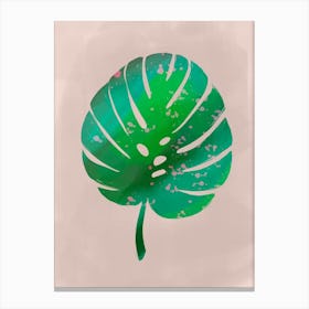 Green Monstera Canvas Print