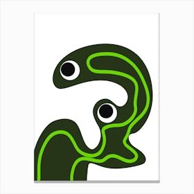 Wiggly Alien Canvas Print